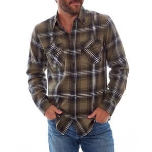 NEW PX dennis flannel shirt in olive